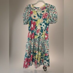 Umgee Green and Pink Ruffled Tiered Sundress
No size tag, S size